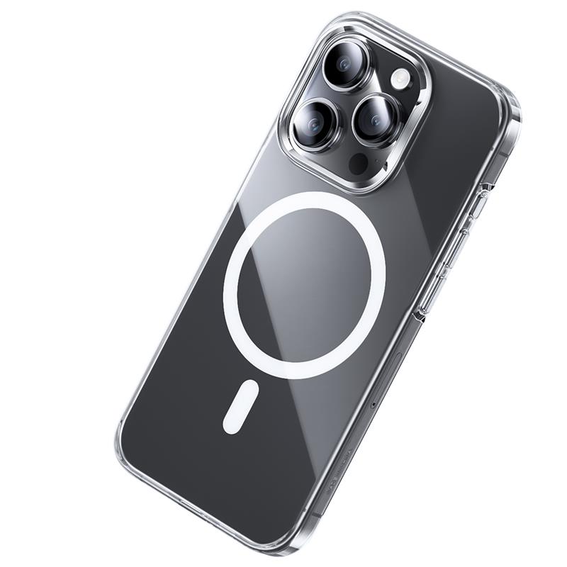 Apple iPhone 15 Pro Kılıf M-safe Şarj Özellikli Benks ​​​​​​Crystal Serisi Şeffaf Kapak