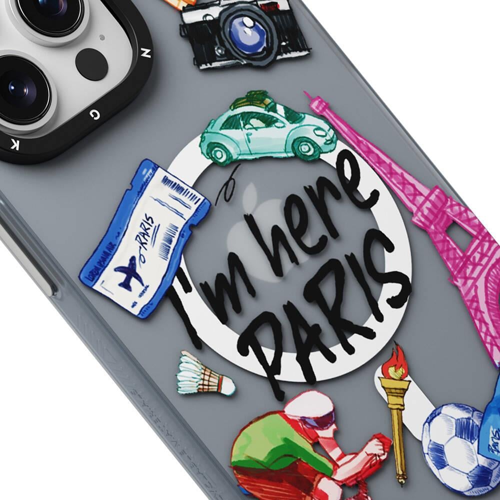 Apple iPhone 15 Pro Kılıf M-safe Şarj Özellikli Youngkit in Paris Serisi Kapak