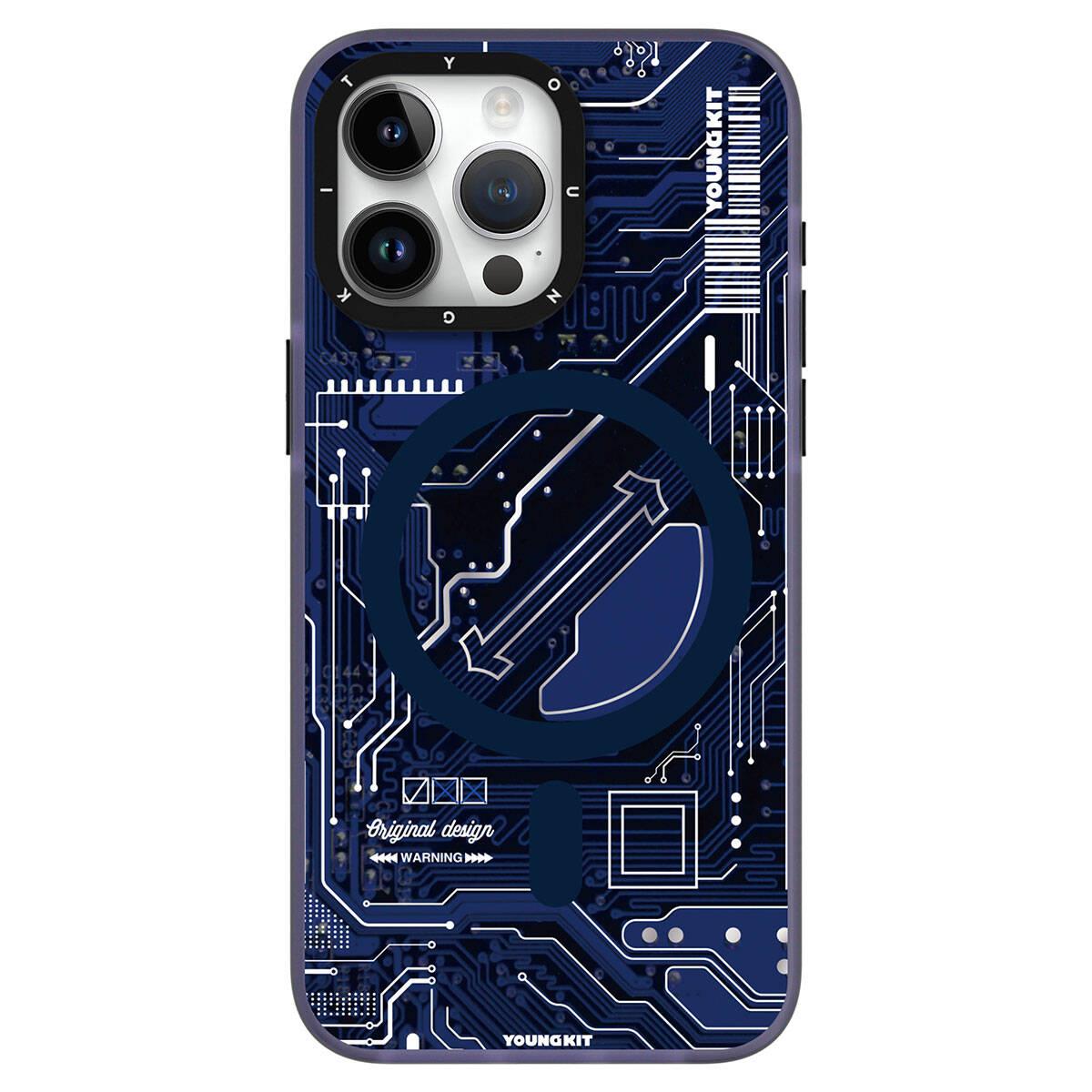 Apple iPhone 15 Pro Kılıf M-safe Şarj Özellikli YoungKit Technology Serisi Kapak