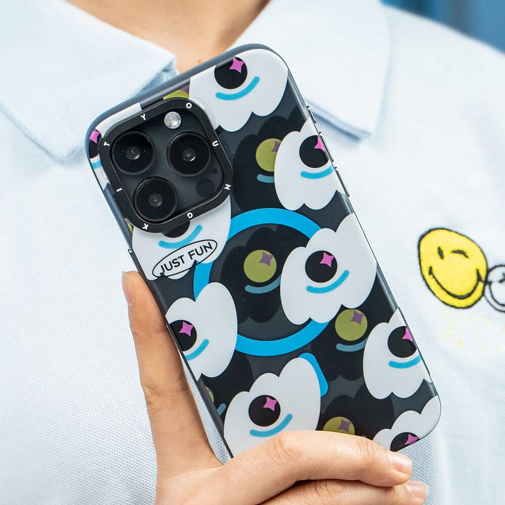 Apple iPhone 15 Pro Kılıf M-safe Şarj Özellikli Youngkit Happy View Serisi Kapak