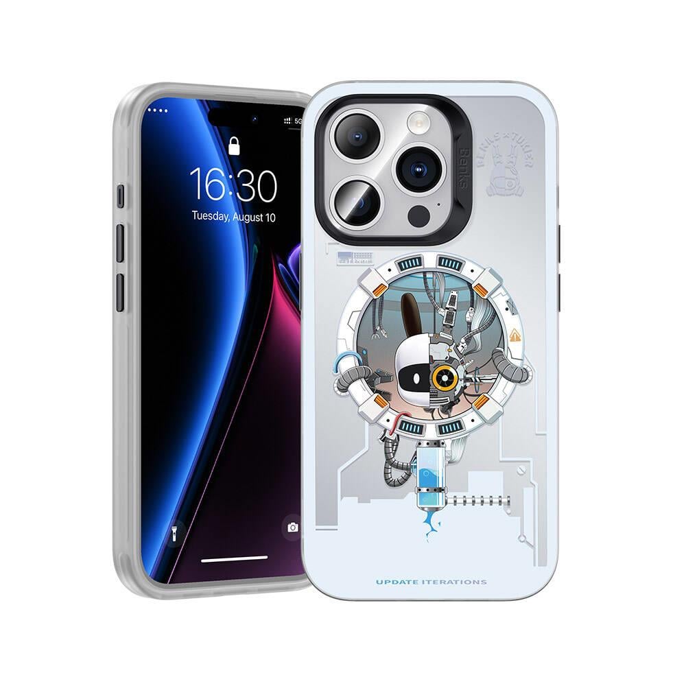 Apple iPhone 15 Pro Kılıf M-safe Şarj Özellikli Standlı Metal Kamera Çerçeveli Mat Recci Glaze Serisi Kapak