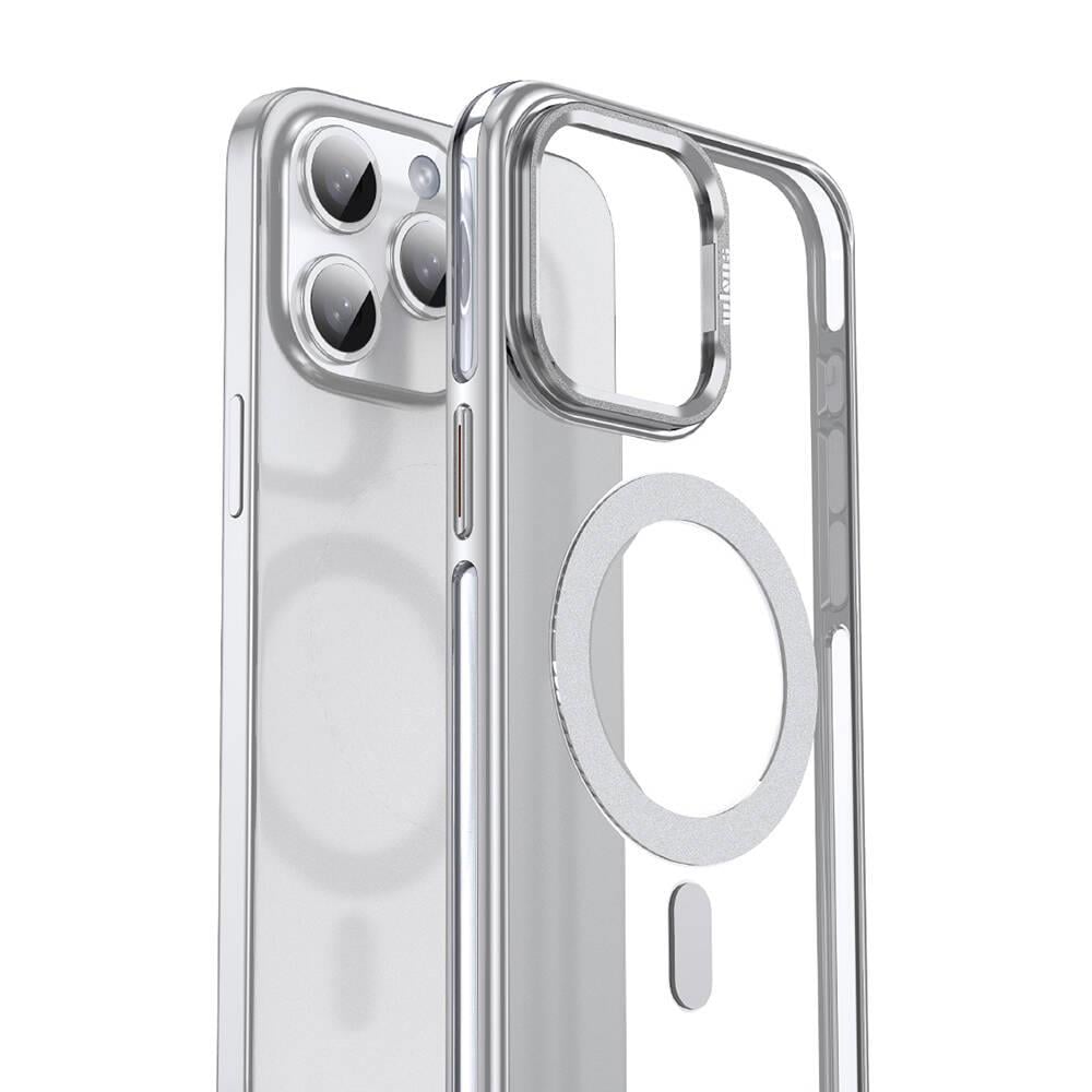 Apple iPhone 15 Pro Kılıf M-safe Şarj Özellikli Wlons Standlı Efsane Kapak