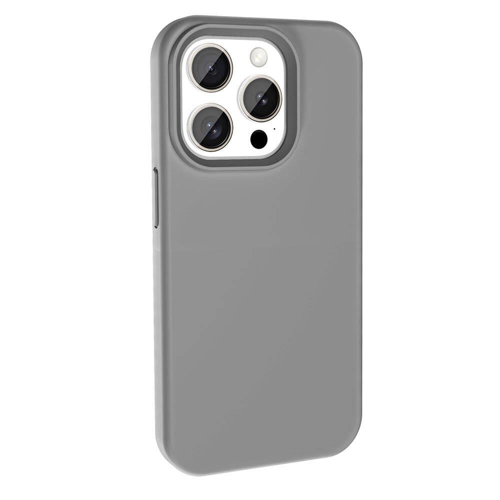 Apple iPhone 15 Pro Kılıf M-safe Şarj Özellikli Sıvı Teknolojili Silinebilir Sert Zore Kivi Kapak