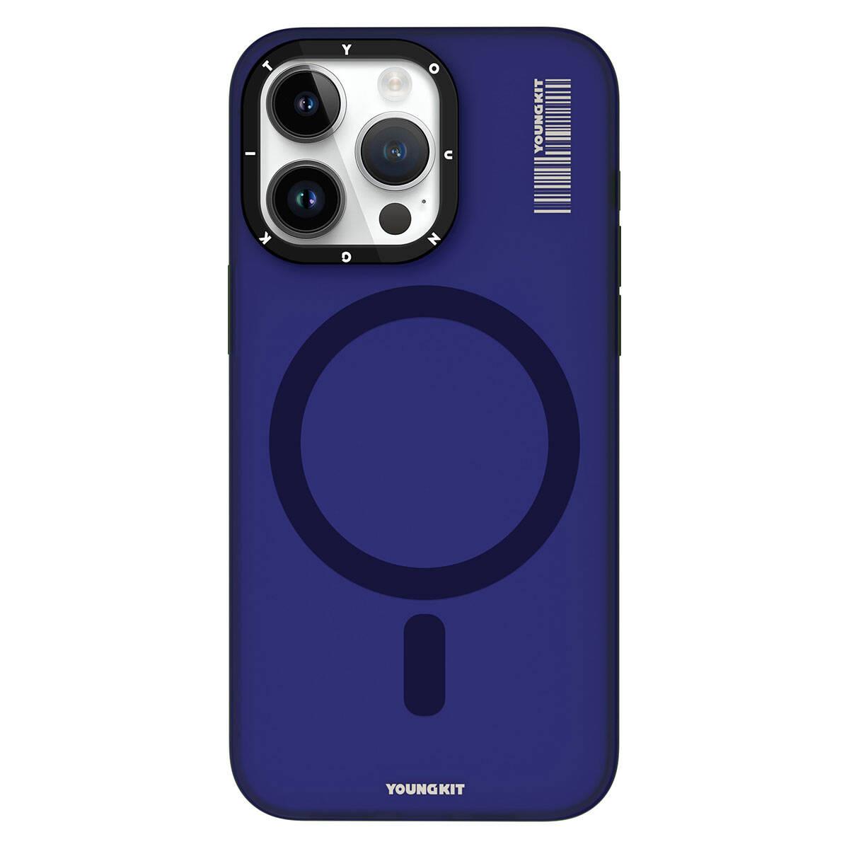 Apple iPhone 15 Pro Kılıf M-safe Şarj Özellikli Youngkit Hidden Sand Serisi Kapak