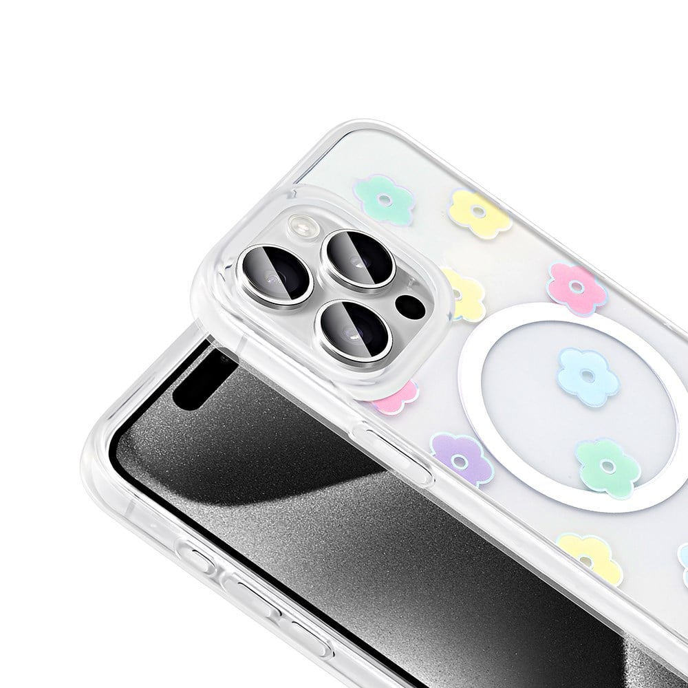 Apple iPhone 15 Pro Kılıf M-safe Şarj Özellikli 360° Dönebilen Benks Pop Stand Kapak