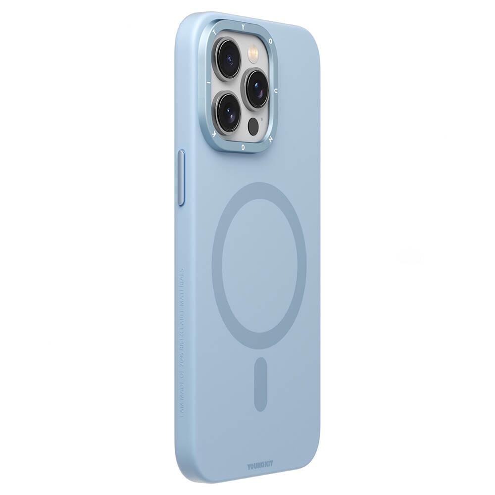 Apple iPhone 15 Pro Kılıf M-safe Şarj Özellikli Çizilmeye ve Aşınmaya Dayanıklı Youngkit Velvet Serisi Kapak