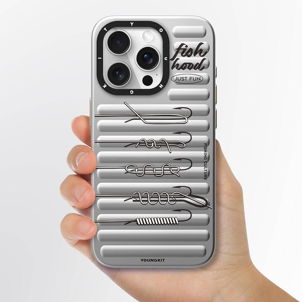 Apple iPhone 15 Pro Kılıf M-safe Şarj Özellikli Youngkit Fishing Serisi Kapak