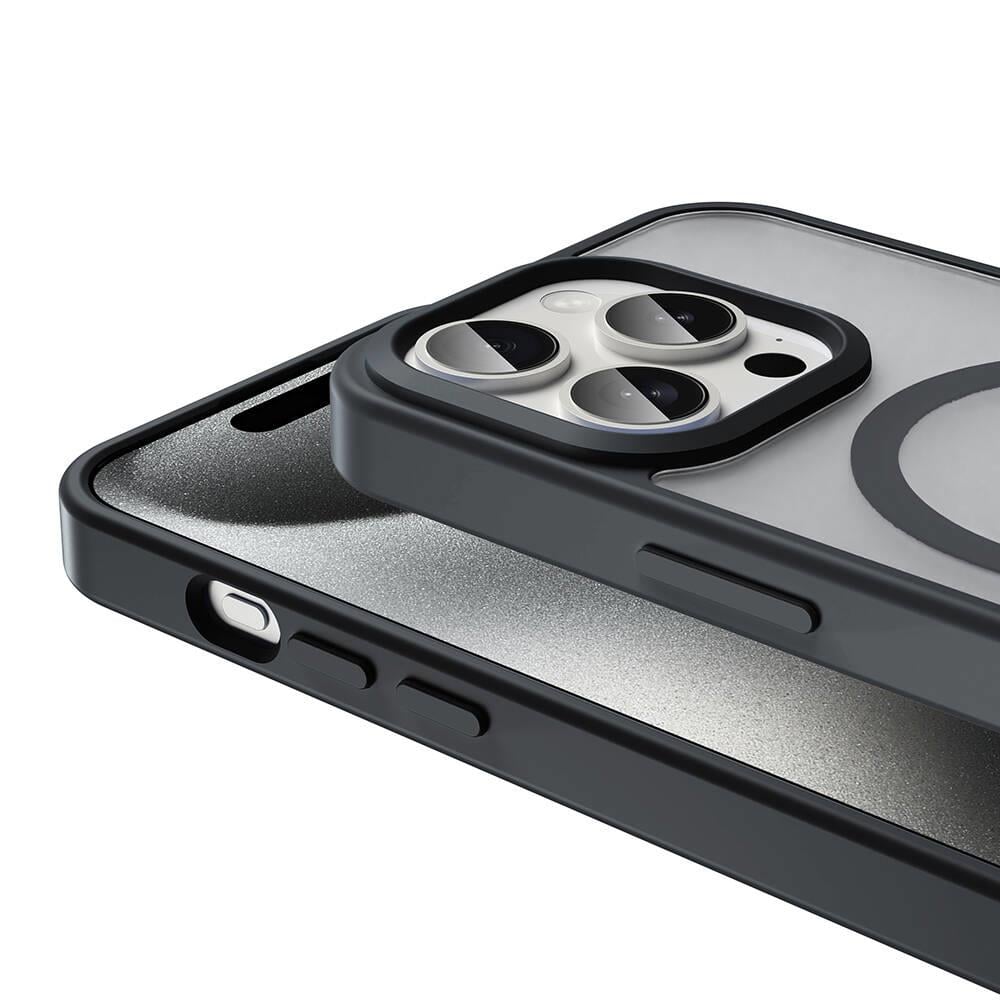 Apple iPhone 15 Pro Kılıf M-safe Şarj Özellikli Mat Arka Yüzey Zore Sio Kapak