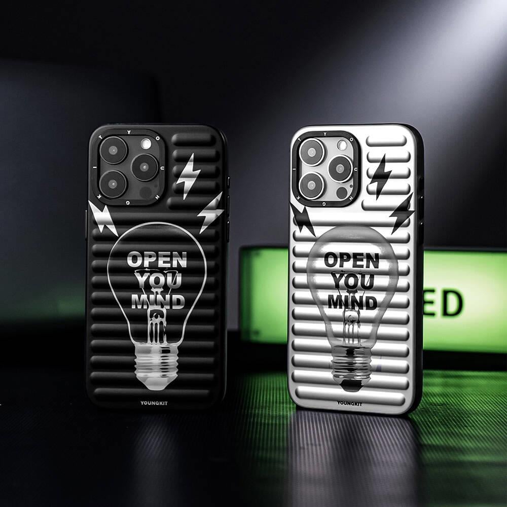 Apple iPhone 15 Pro Kılıf M-safe Şarj Özellikli Youngkit Open Mind Serisi Kapak