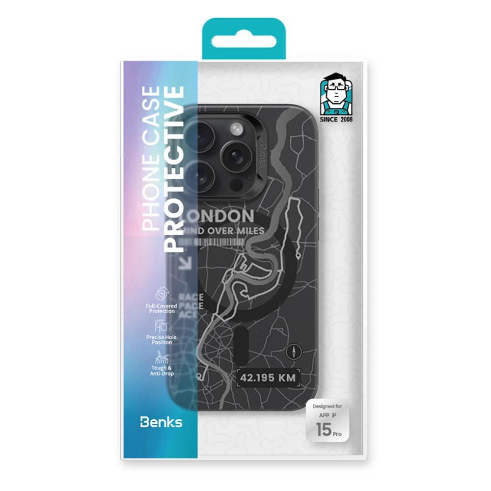 Apple iPhone 15 Pro Kılıf M-safe Şarj Özellikli Benks Mist Protective Kapak
