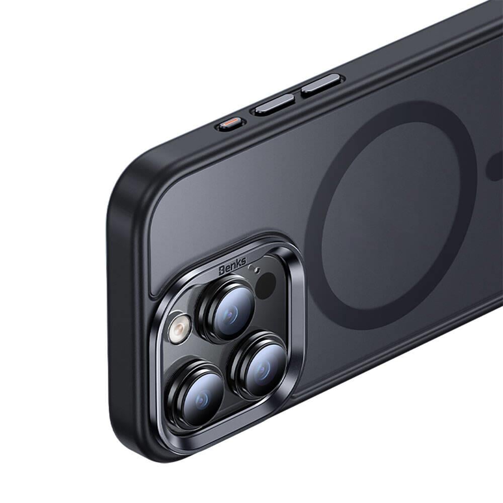 Apple iPhone 15 Pro Kılıf M-safe Şarj Özellikli Benks Mist Protective Kapak