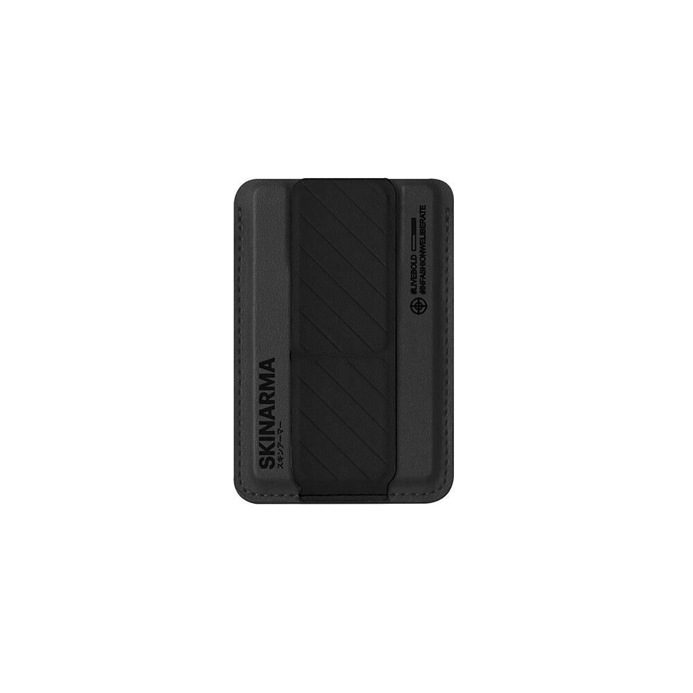 Apple iPhone 15 Pro Kılıf SkinArma Şeffaf M-safe Şarj Özellikli Kado Kartlıklı Saido Kapak