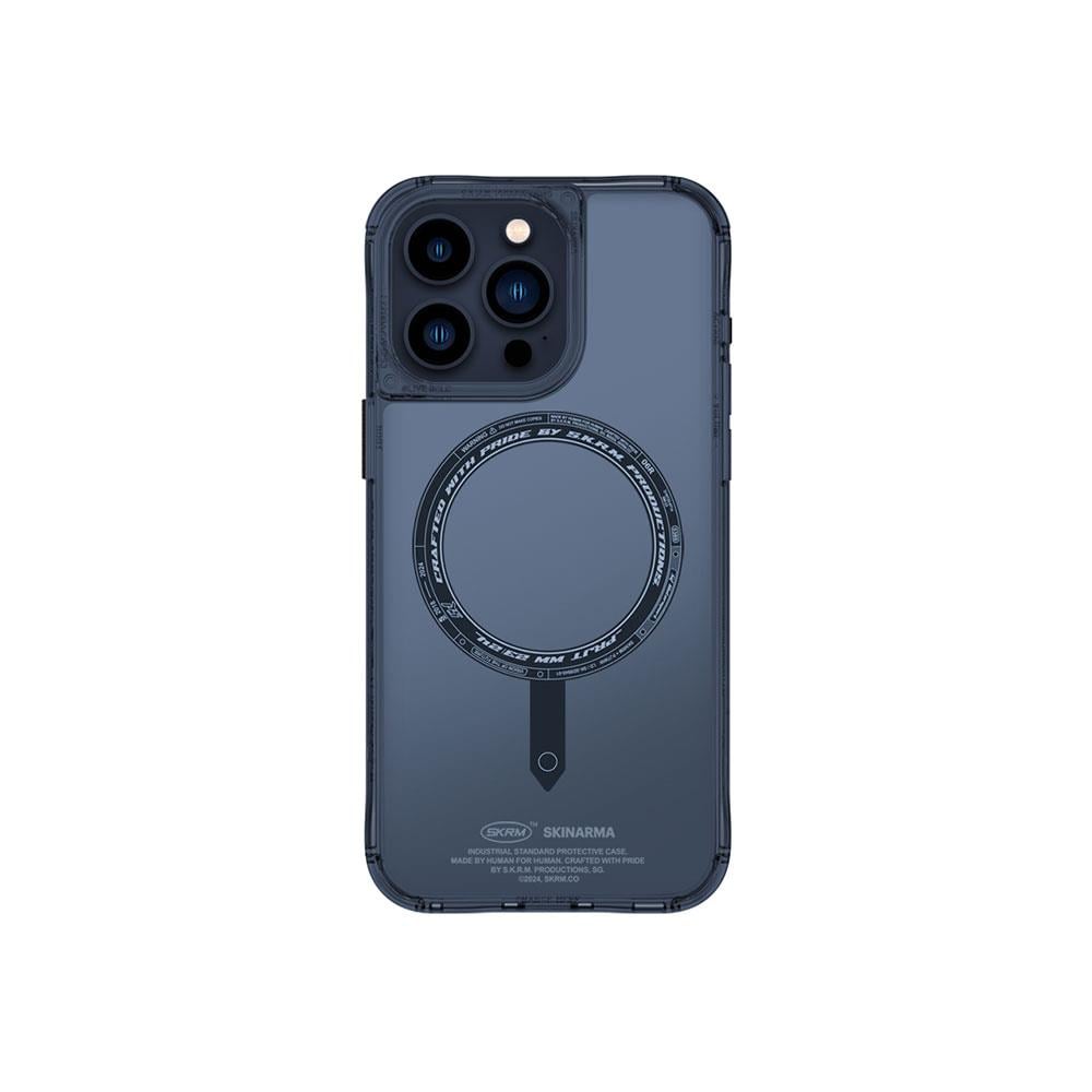Apple iPhone 15 Pro Kılıf SkinArma Şeffaf Airbag Tasarımlı M-safe Şarj Özellikli Saido Kapak