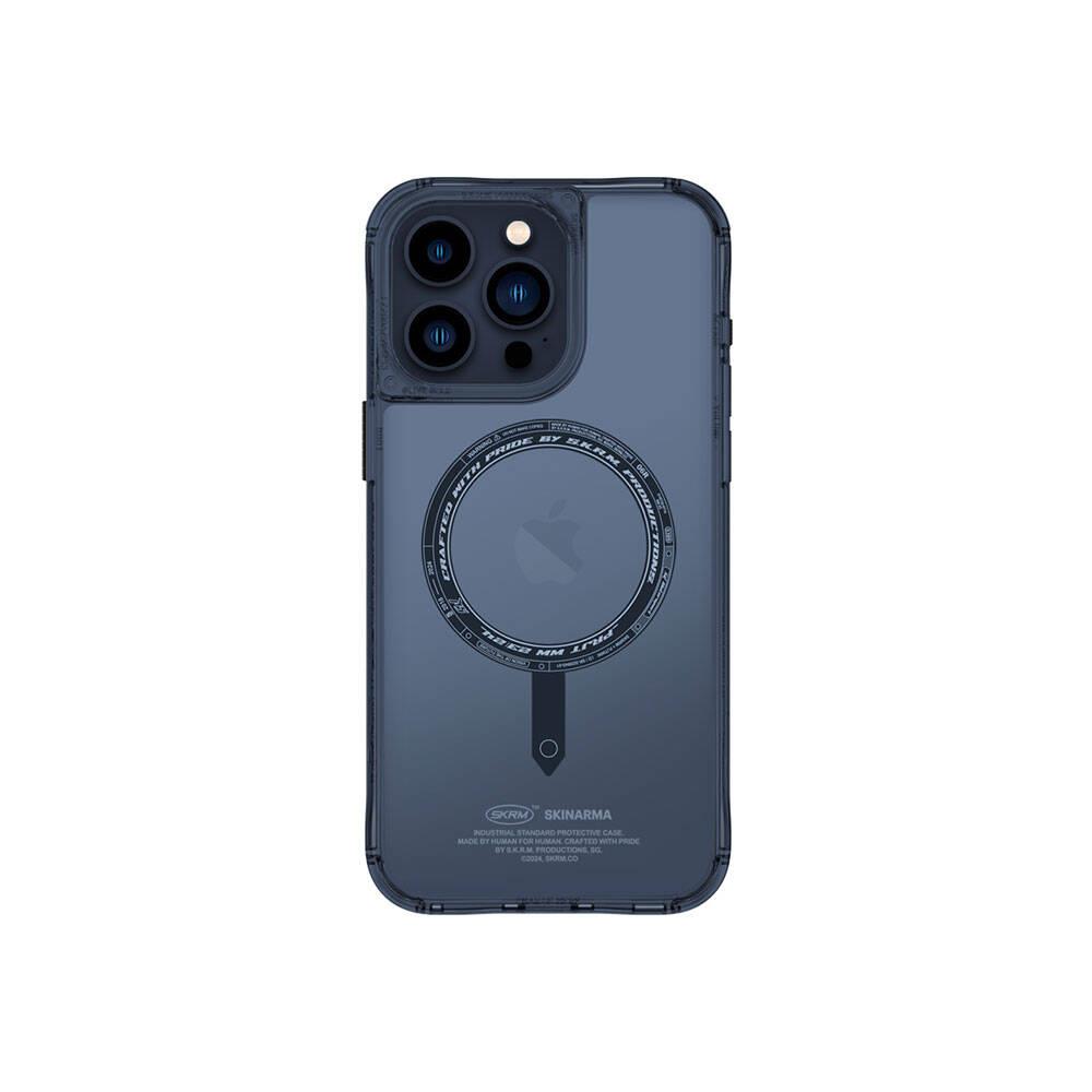 Apple iPhone 15 Pro Kılıf SkinArma Şeffaf M-safe Şarj Özellikli Kado Kartlıklı Saido Kapak