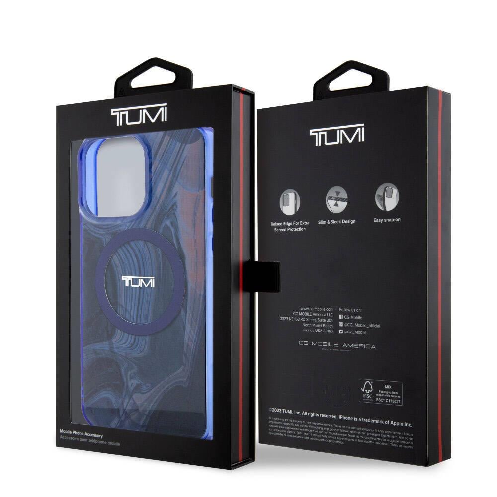 Apple iPhone 15 Pro Kılıf TUMI Orjinal Lisanslı M-safe Şarj Özellikli PC TPU Çift Katmanlı Sıvı Baskılı Kapak