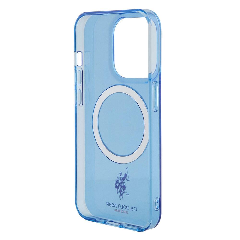 Apple iPhone 15 Pro Kılıf U.S. Polo Assn. Orjinal Lisanslı M-safe Şarj Özellikli Transparan Tasarım Kapak