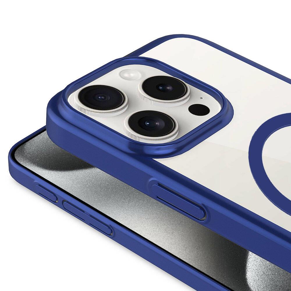 Apple iPhone 15 Pro Kılıf Wireless Şarj Özellikli Sert PC Zore Mat Riksos M-safe Kapak