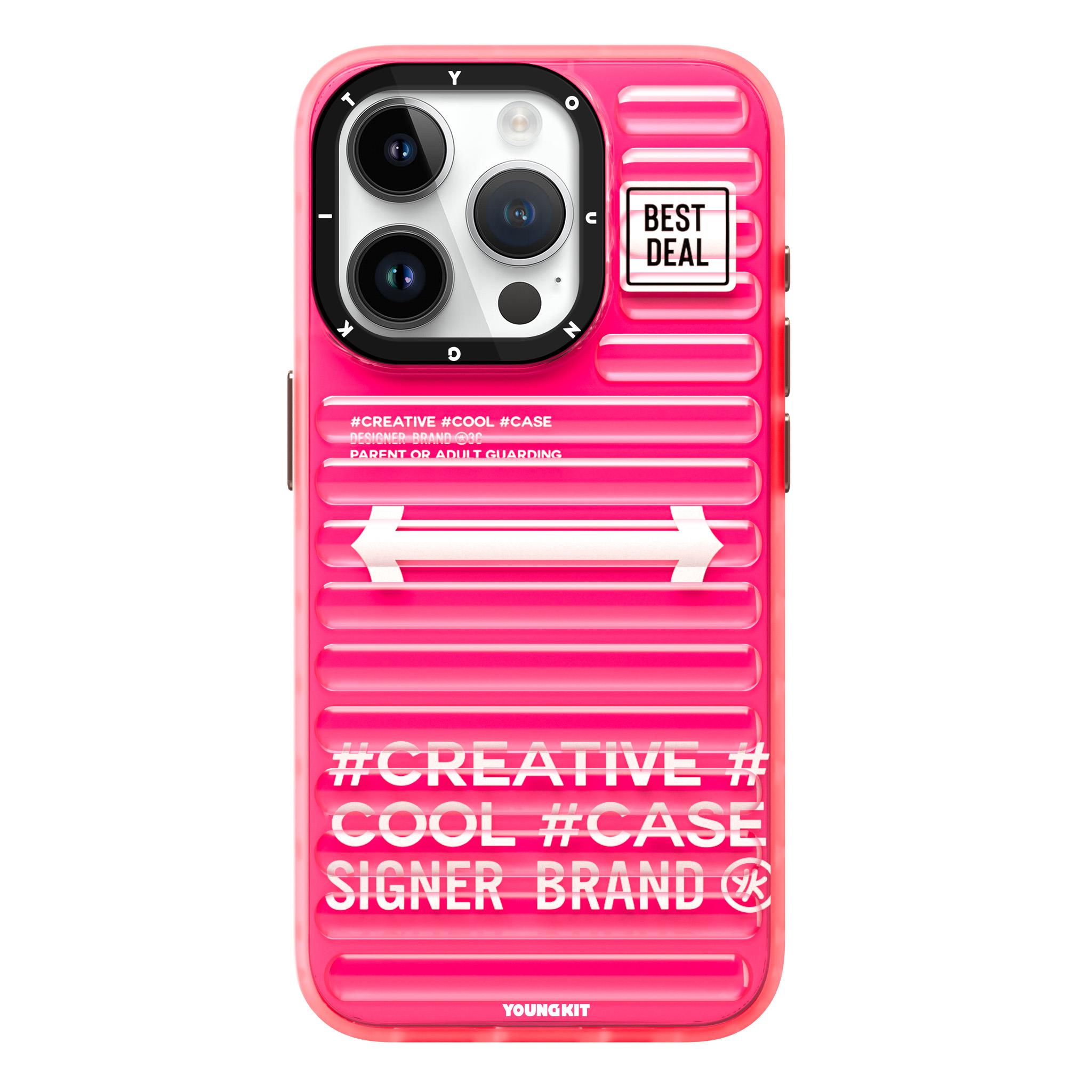 Apple iPhone 15 Pro Kılıf YoungKit Luggage FireFly Serisi Kapak