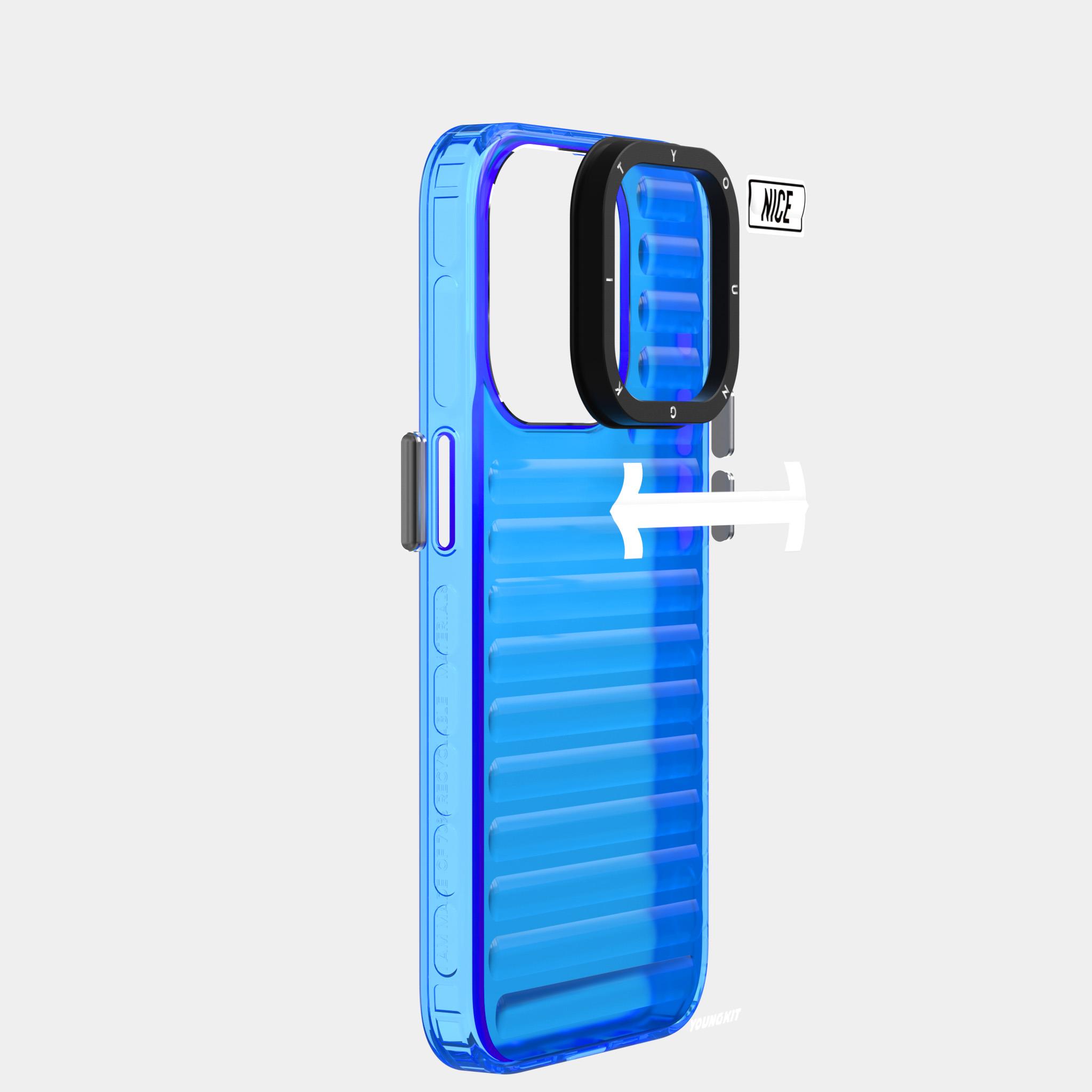 Apple iPhone 15 Pro Kılıf YoungKit Luggage FireFly Serisi Kapak