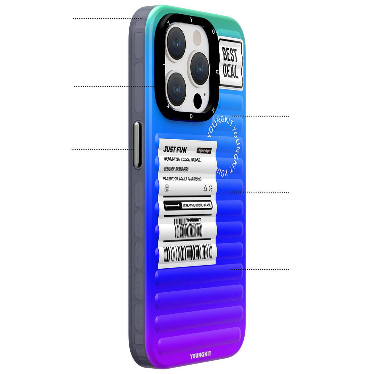Apple iPhone 15 Pro Kılıf YoungKit The Secret Color Serisi Kapak