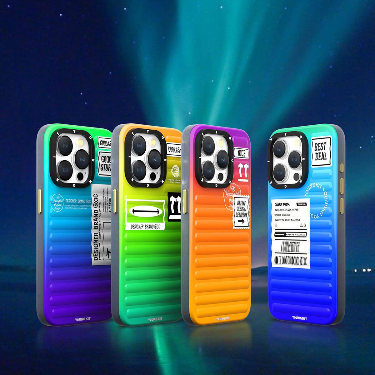 Apple iPhone 15 Pro Kılıf YoungKit The Secret Color Serisi Kapak