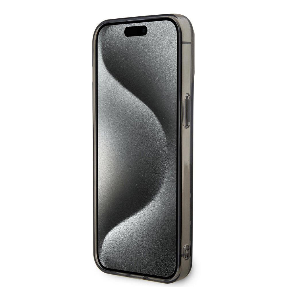 Apple iPhone 15 Pro Max Kılıf BMW M-safe Şarj Özellikli Transparan M Dizayn Orjinal Lisanslı Kapak