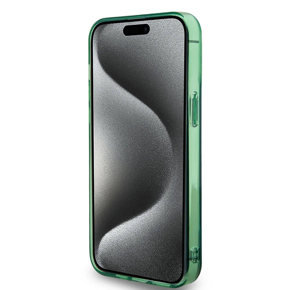 Apple iPhone 15 Pro Max Kılıf BMW M-safe Şarj Özellikli Transparan Tricolor Stripes Orjinal Lisanslı Kapak
