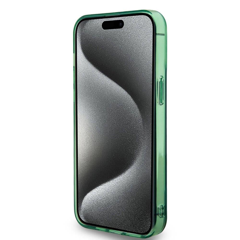 Apple iPhone 15 Pro Max Kılıf BMW M-safe Şarj Özellikli Transparan Tricolor Stripes Orjinal Lisanslı Kapak