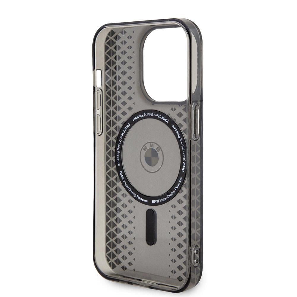 Apple iPhone 15 Pro Max Kılıf BMW M-safe Şarj Özellikli Transparan IML Signature Orjinal Lisanslı Kapak