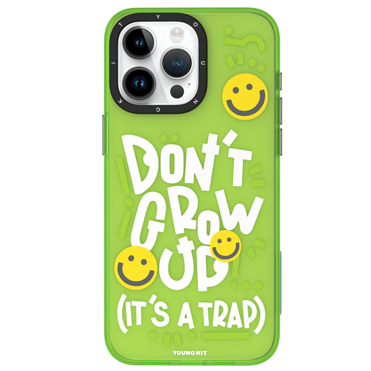 Apple iPhone 15 Pro Max Kılıf Desenli Youngkit Happy Hearth Serisi Kapak