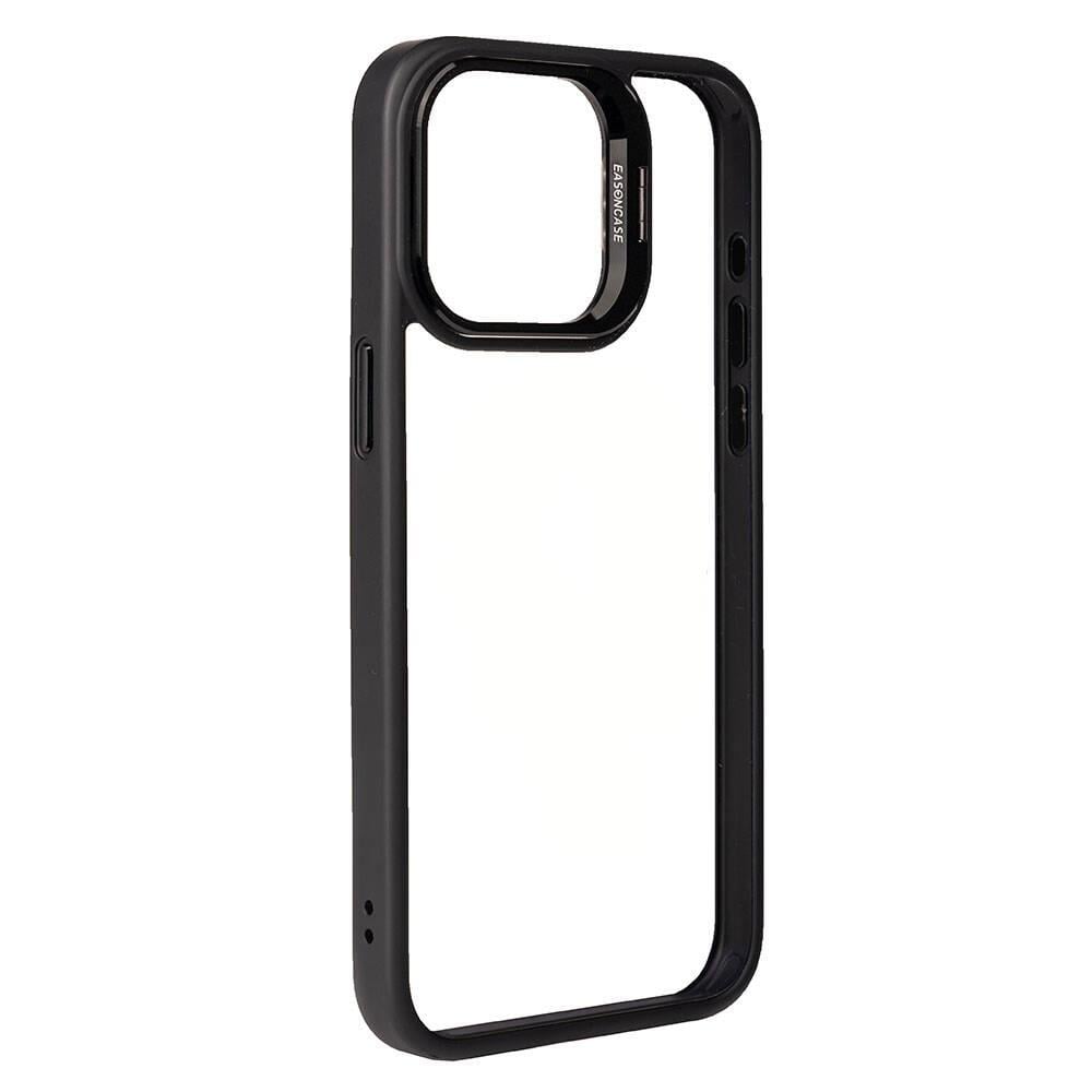 Apple iPhone 15 Pro Max Kılıf Kamera Lens Korumalı Standlı Zore Klon Lensli Kapak