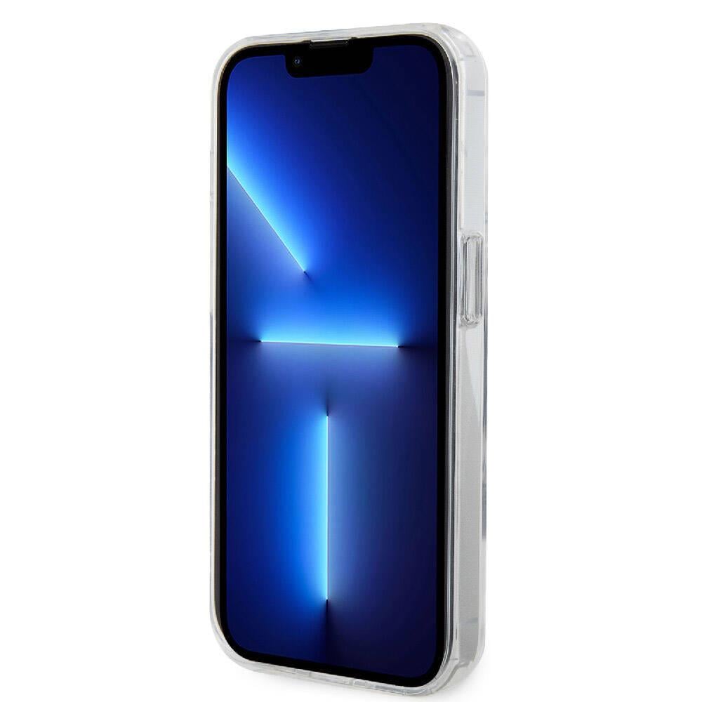 Apple iPhone 15 Pro Max Kılıf Karl Lagerfeld Orjinal Lisanslı M-safe Şarj Özellikli K&C İkonik Baskılı Ring Standlı Kapak
