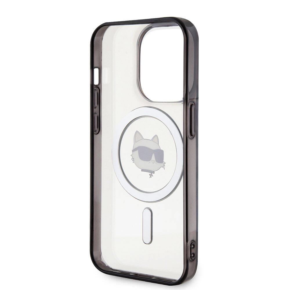 Apple iPhone 15 Pro Max Kılıf Karl Lagerfeld M-safe Şarj Özellikli IML Choupette Orjinal Lisanslı Kapak