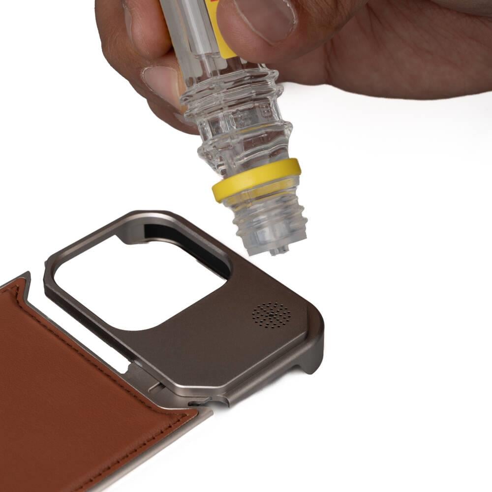 Apple iPhone 15 Pro Max Kılıf M-safe Şarj Özellikli Mekanizmalı Koku Hazneli Zore Mostar Kapak