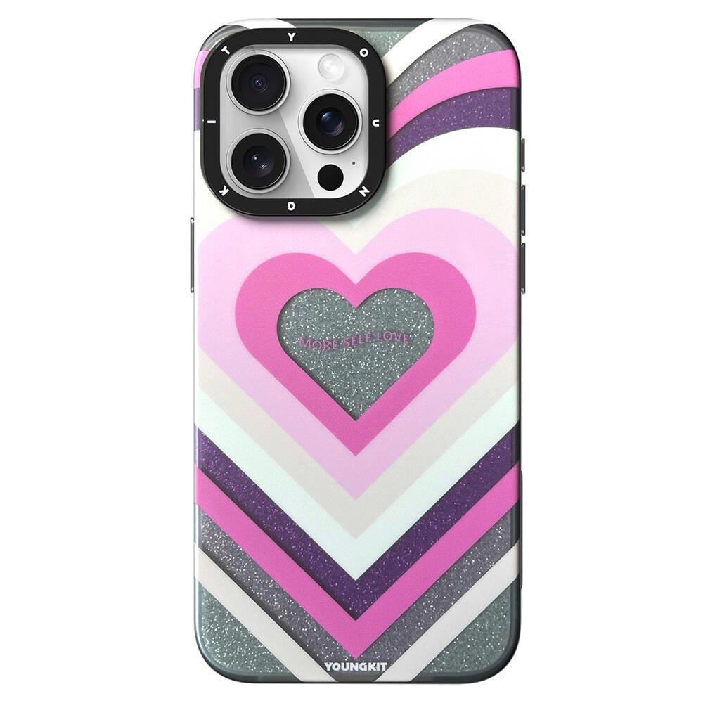 Apple iPhone 15 Pro Max Kılıf M-safe Şarj Özellikli Youngkit Star Dazzle Serisi Kapak