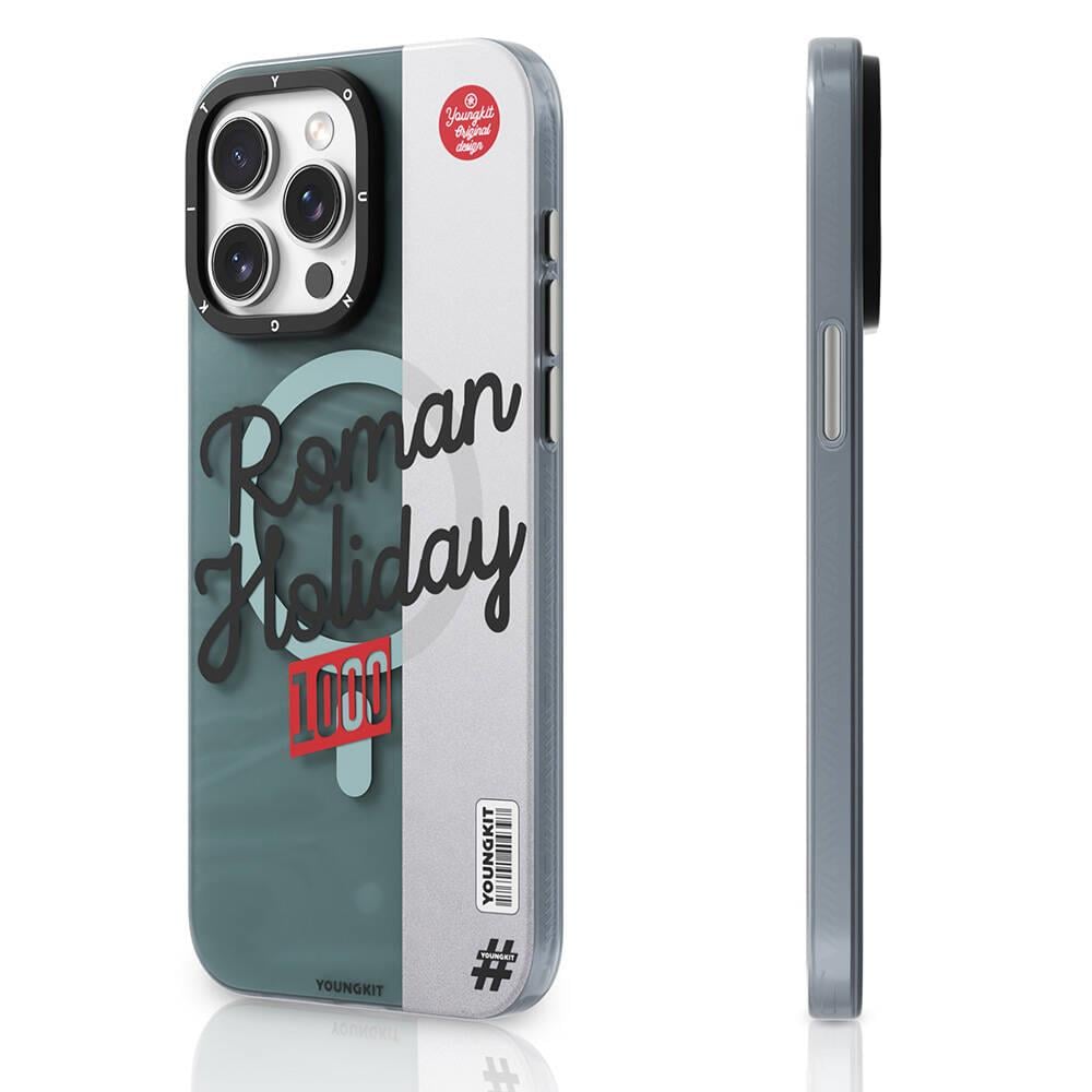 Apple iPhone 15 Pro Max Kılıf M-safe Şarj Özellikli Youngkit Motorcycle Legend Serisi Kapak
