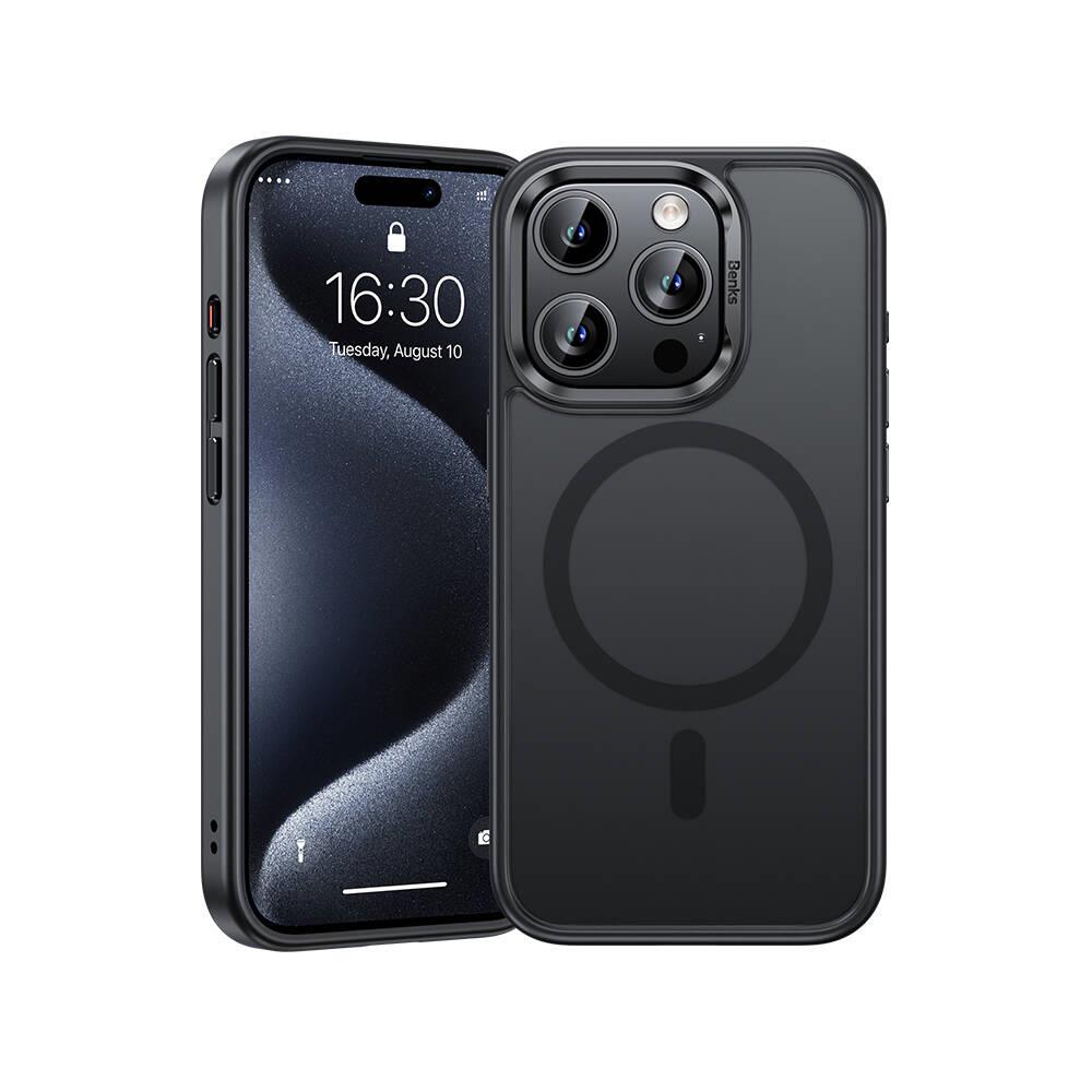 Apple iPhone 15 Pro Max Kılıf M-safe Şarj Özellikli Benks Mist Protective Kapak