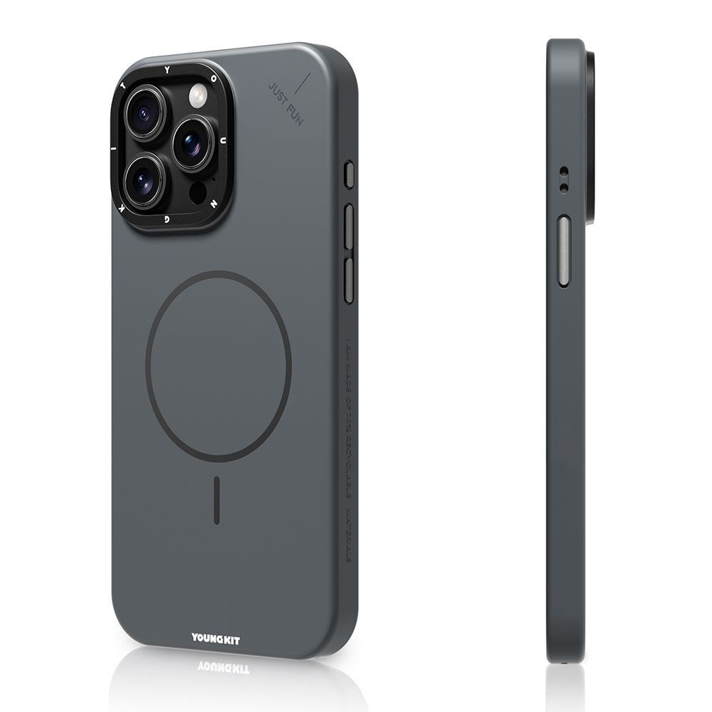 Apple iPhone 15 Pro Max Kılıf M-safe Şarj Özellikli Youngkit Dynamag Serisi Kapak