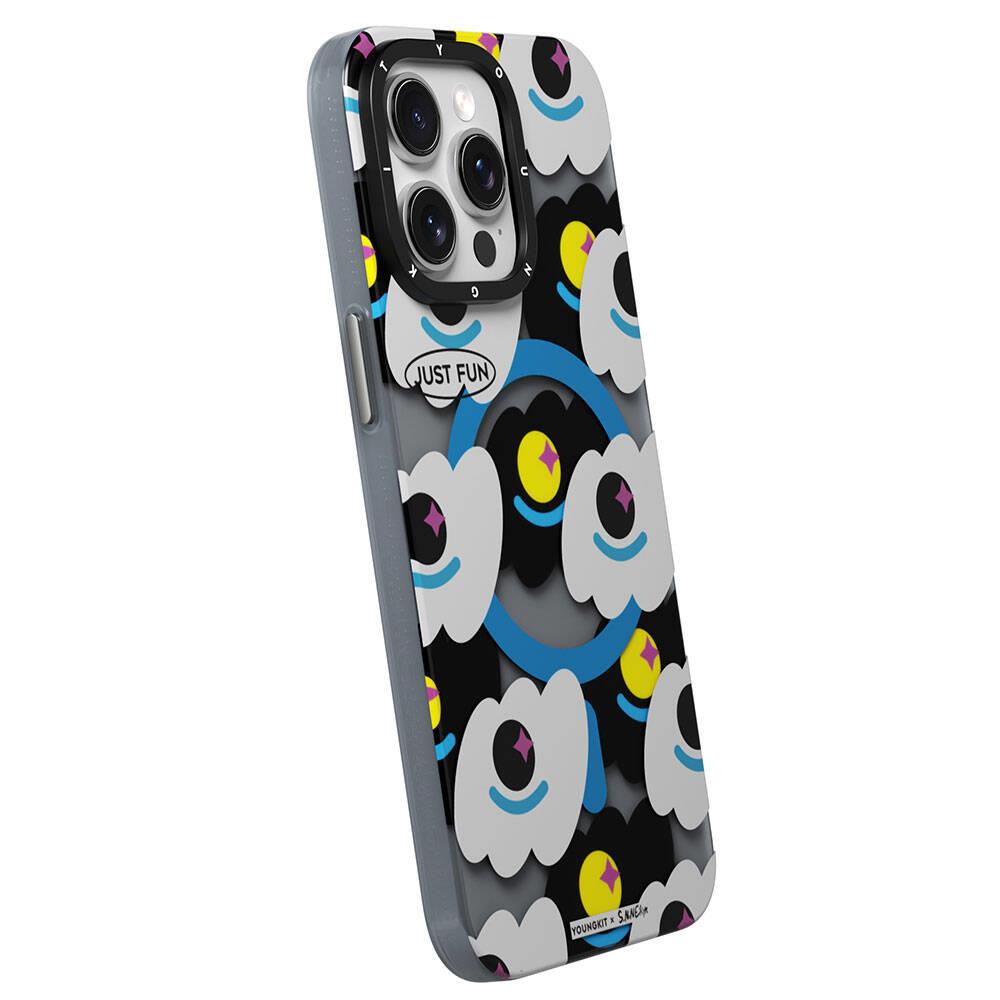 Apple iPhone 15 Pro Max Kılıf M-safe Şarj Özellikli Youngkit Happy View Serisi Kapak