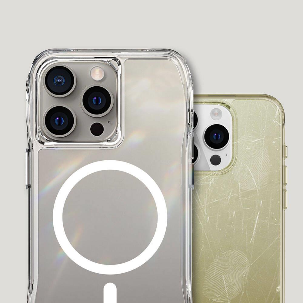 Apple iPhone 15 Pro Max Kılıf M-safe Şarj Özellikli Airbagli Şeffaf Zore İncek Kapak