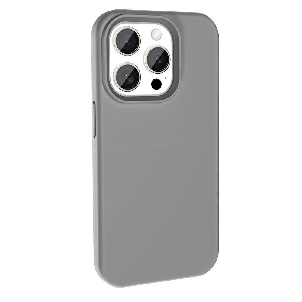 Apple iPhone 15 Pro Max Kılıf M-safe Şarj Özellikli Saydam Arka Yüzey Recci Crystal Color Serisi Kapak