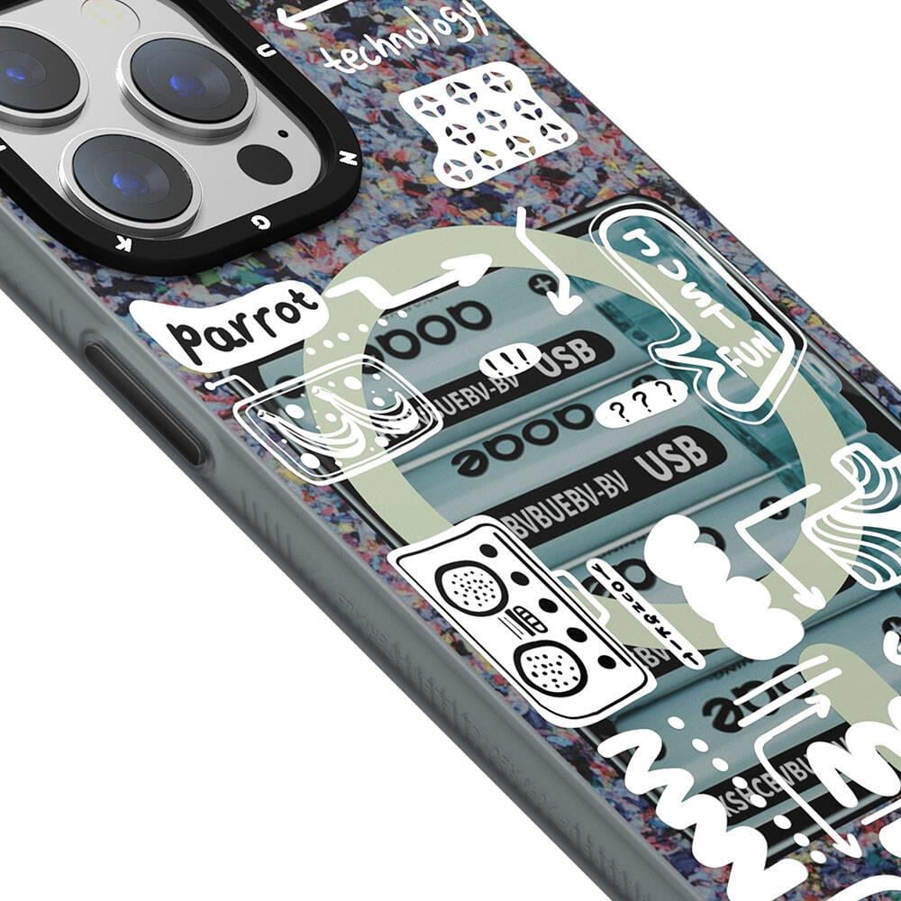 Apple iPhone 15 Pro Max Kılıf M-safe Şarj Özellikli Youngkit Dark Matter Serisi Kapak