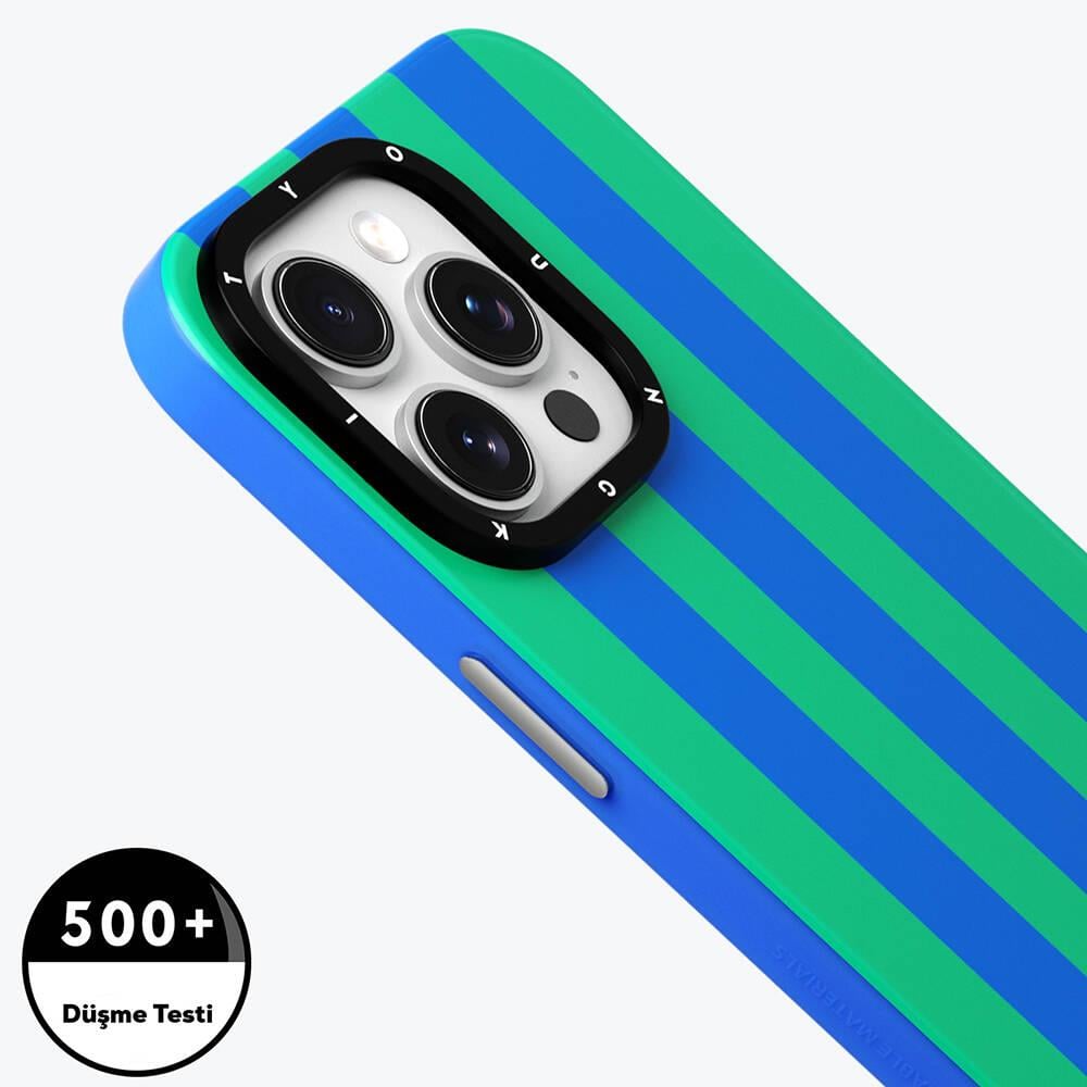 Apple iPhone 15 Pro Max Kılıf M-safe Şarj Özellikli Youngkit Striped Piano Keys Serisi Kapak