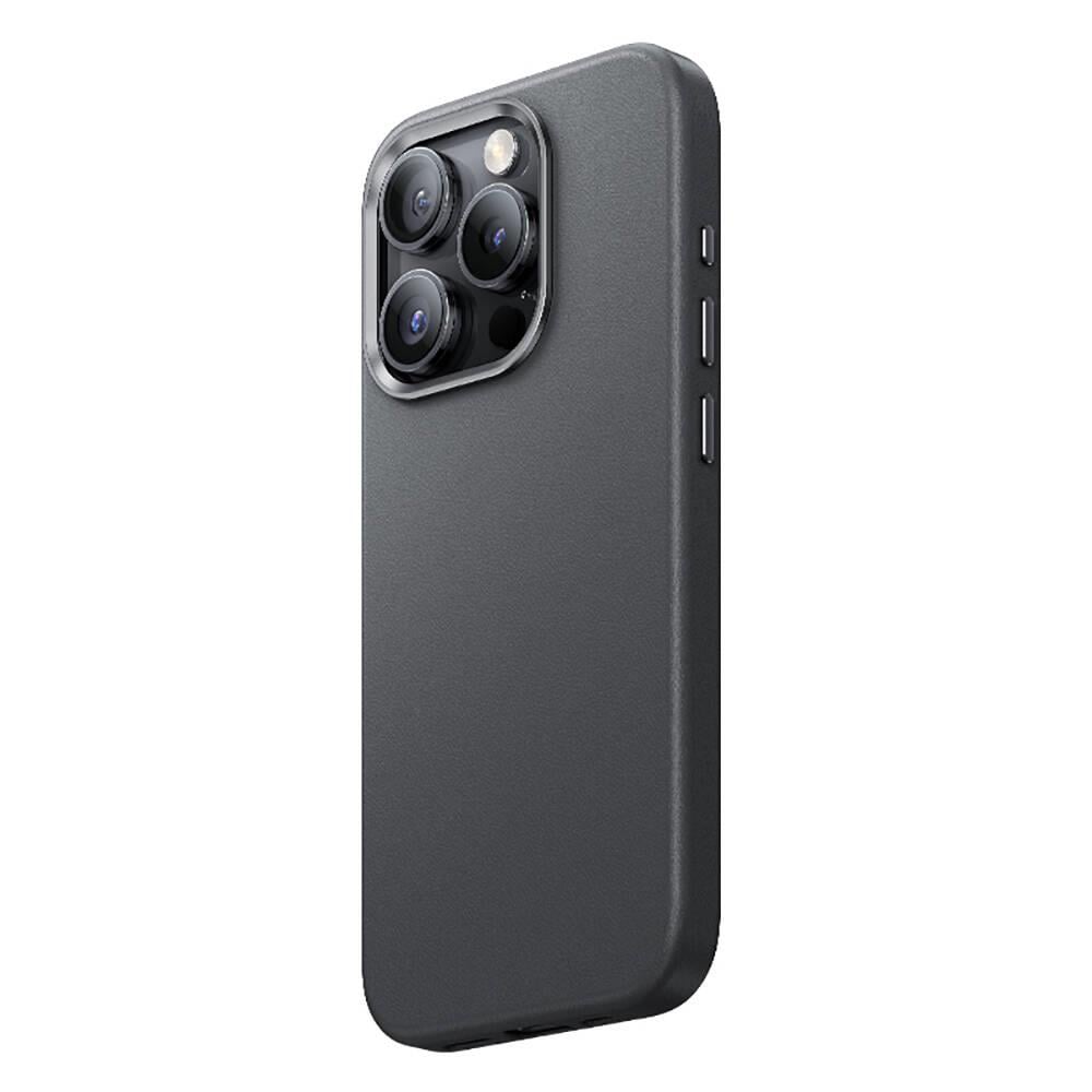 Apple iPhone 15 Pro Max Kılıf M-safe Şarj Özellikli Benks Vintage Leather Kapak