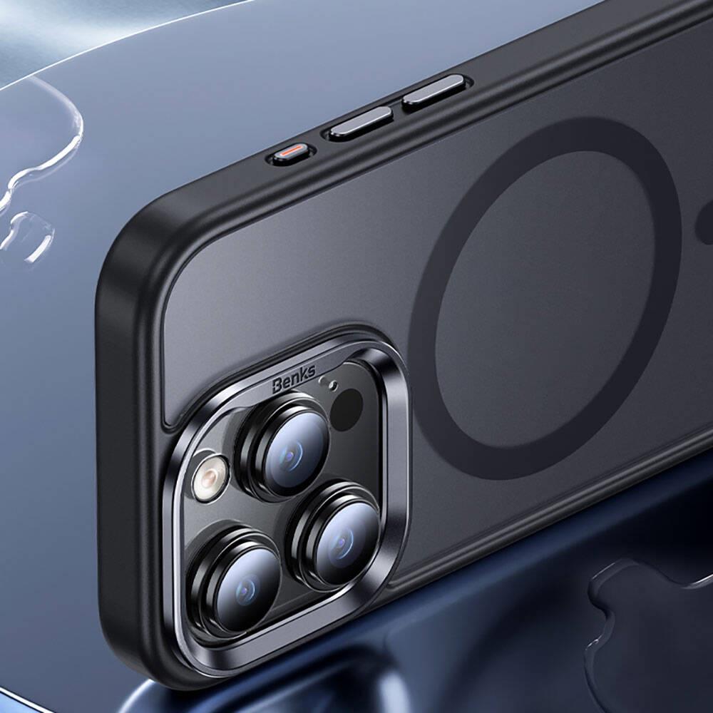 Apple iPhone 15 Pro Max Kılıf M-safe Şarj Özellikli Benks Mist Protective Kapak