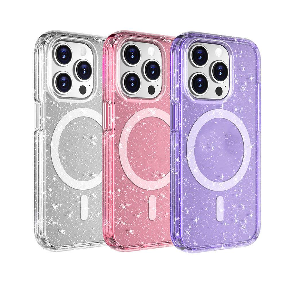 Apple iPhone 15 Pro Max Kılıf M-safe Şarj Özellikli Çizilmeye ve Aşınmaya Dayanıklı Youngkit Velvet Serisi Kapak