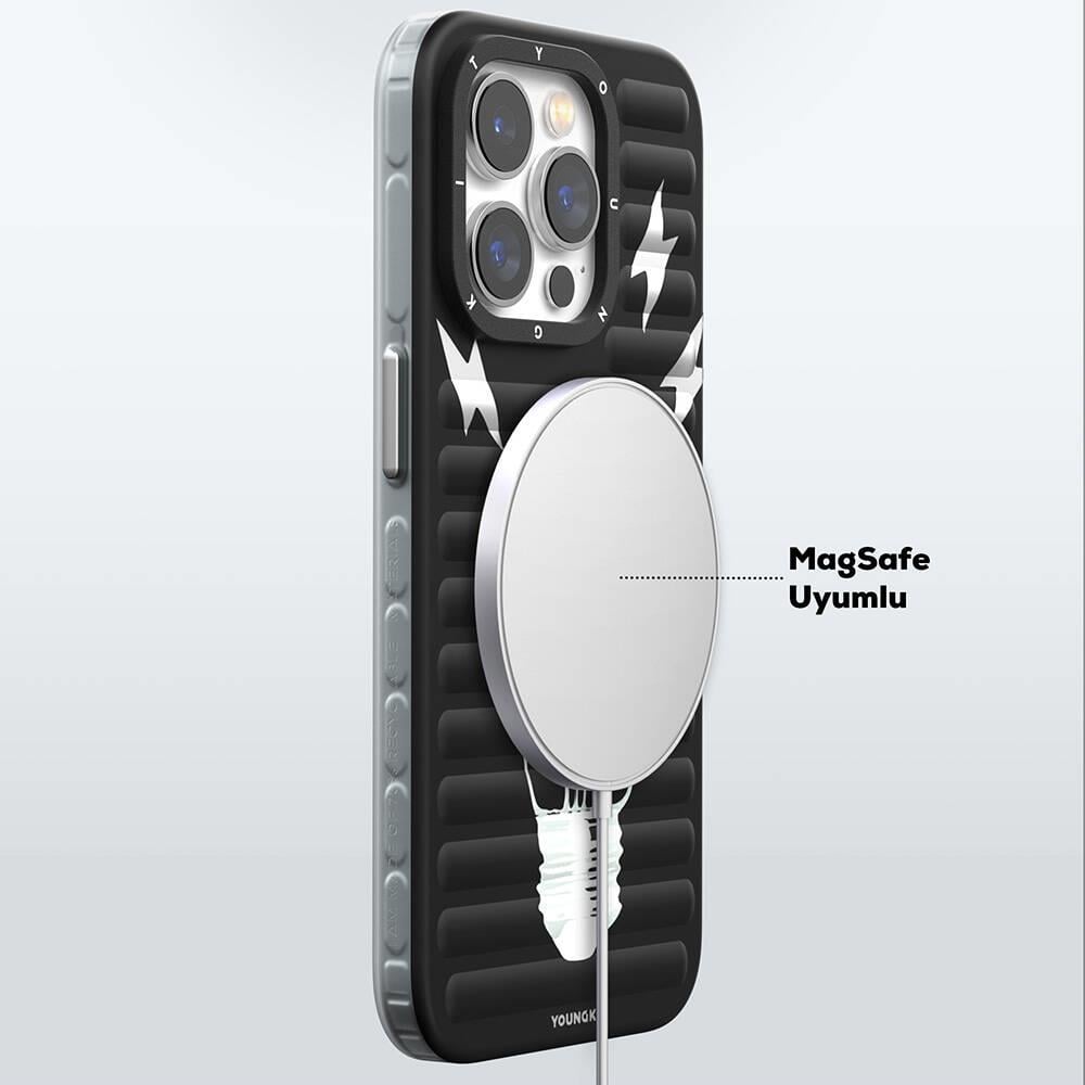 Apple iPhone 15 Pro Max Kılıf M-safe Şarj Özellikli Benks Bunny Explore Kapak