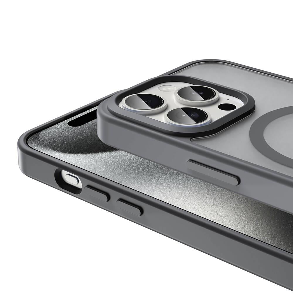 Apple iPhone 15 Pro Max Kılıf M-safe Şarj Özellikli Mat Arka Yüzey Zore Sio Kapak