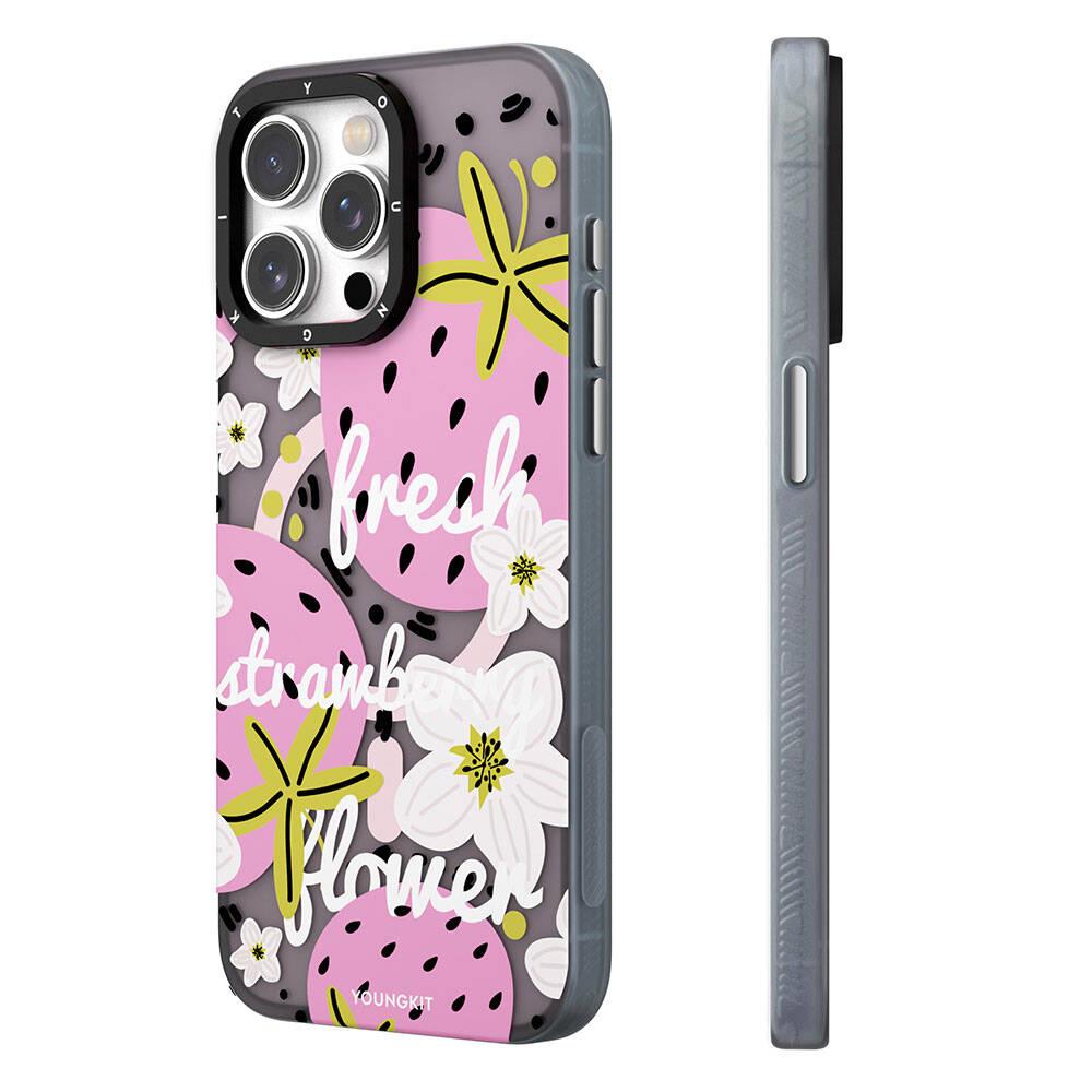 Apple iPhone 15 Pro Max Kılıf M-safe Şarj Özellikli Yaz Meyvesi Desenli Youngkit Fruity Flavour Serisi Kapak