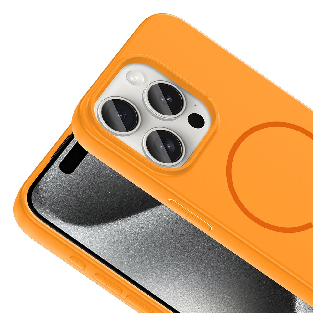 Apple iPhone 15 Pro Max Kılıf M-safe Şarj Özellikli Youngkit Hidden Sand Serisi Kapak